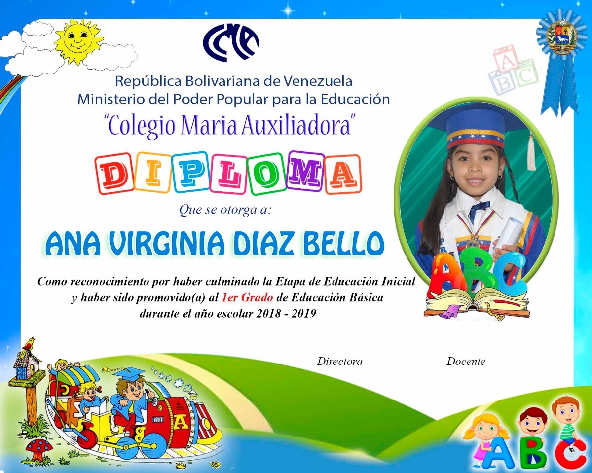 Diplomas Para Graduación Preescolar - Bs. 15.000,00 en 