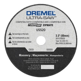 Disco De Corte Dremel Us520-01  Para Mampostería (3.5 In)