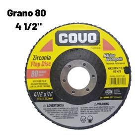 Disco Flap 4 1/2pulgadas Grano 80 Covo