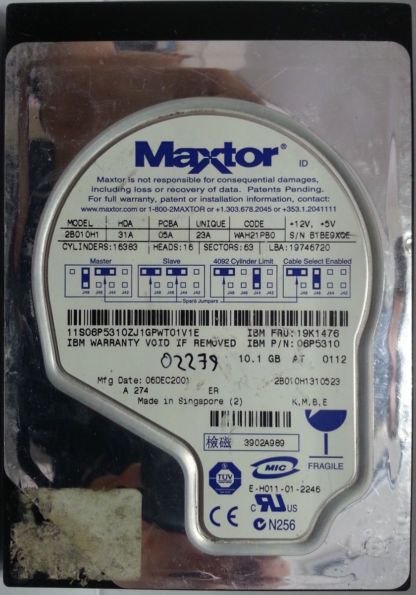 maxtor 541dx firmware