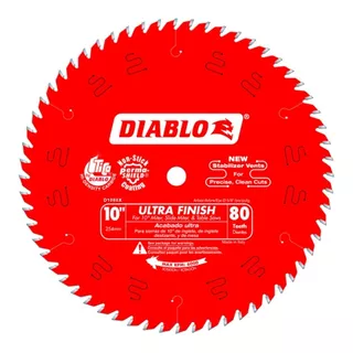 Disco Sierra Circular Diablo D1080x 10 PuLG 80 Dientes Ultra