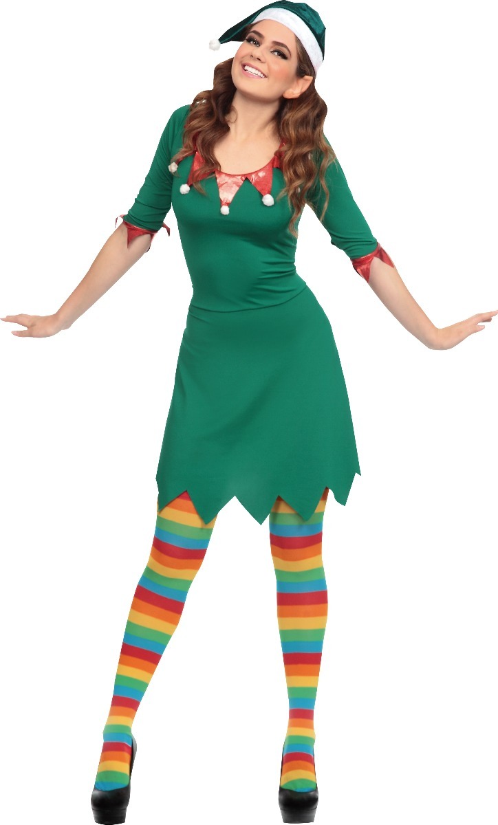 Disfraz De Elfo Para Mujer, Disfraces Navidad, Duende Disfraz De Elfo Para Mujer, Disfraces Navidad, Duende