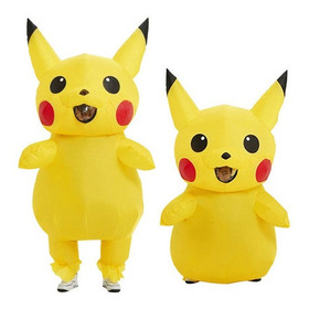 Disfraz Inflable Amarillo Mascota Pikachu Anime Cosplay