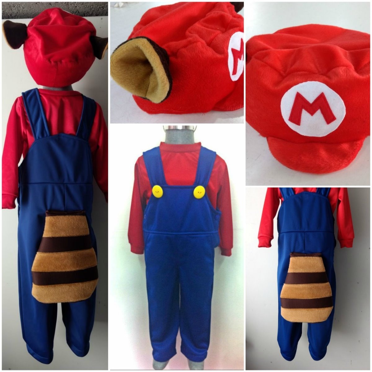 Disfraz Tipo Combo Mario Y Luigi Bros Mapache (2 Disfraces ...