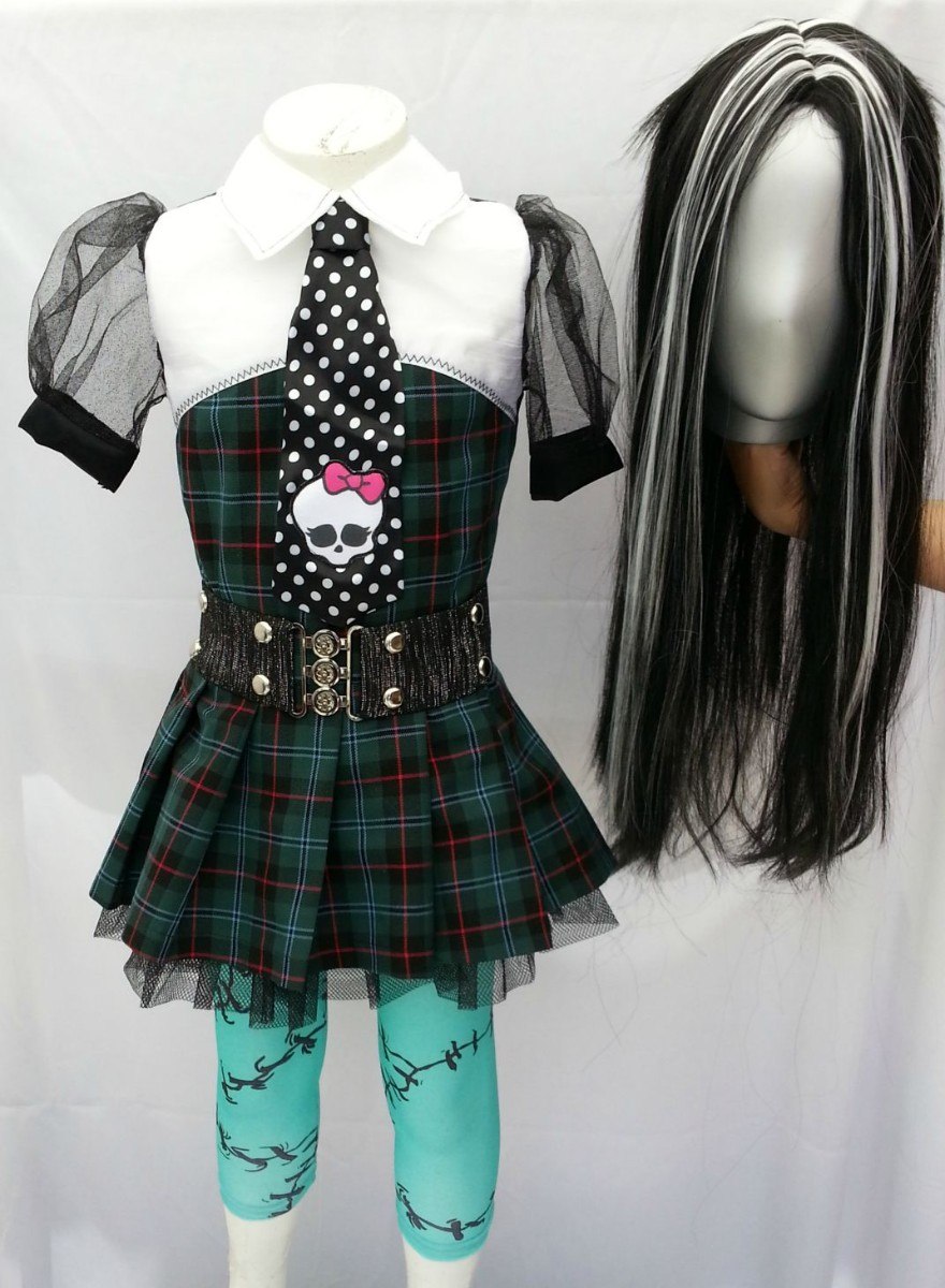 Disfraz Tipo Frankie Stein Monster High Para Niña 380.00 en Mercado