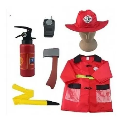 Juego De Rol Disfraz De Bombero Para Niños Para Disfra Adh Juego De Rol Disfraz De Bombero Para Niños Para Disfra Adh