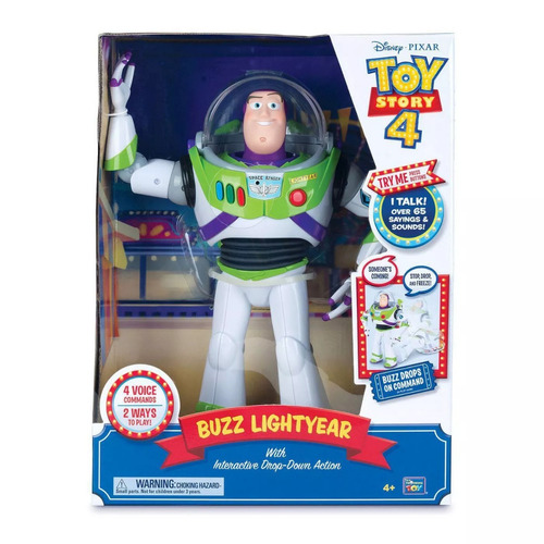 Disney Toy Story 4 Figura Buzz Interactivo Cae Piso Español 2 499