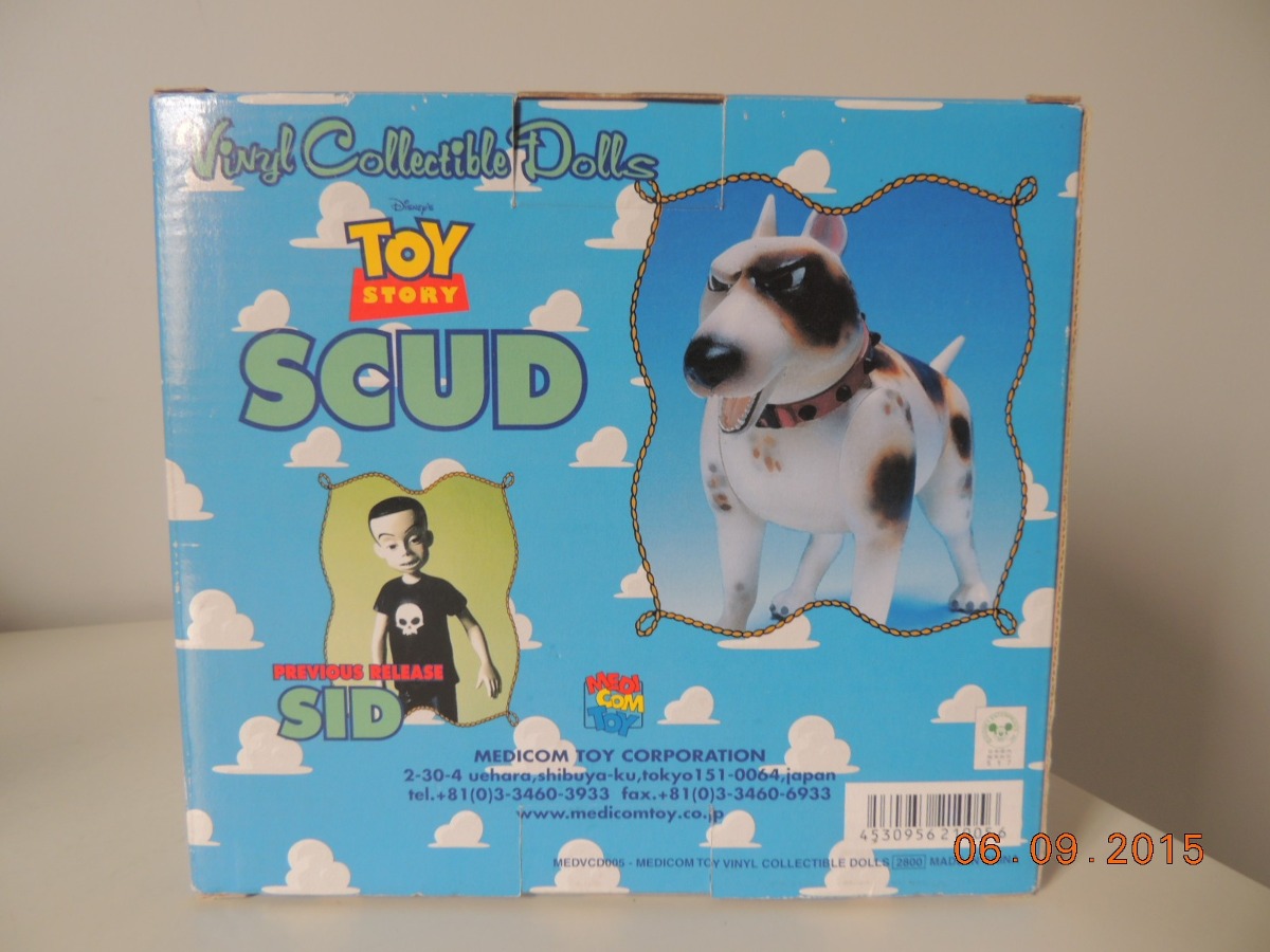 filme toy story scud disney medicom toy cao do sid r 415