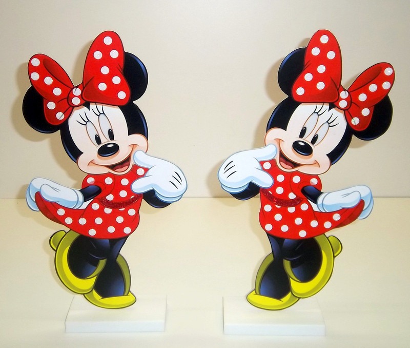Display Tema Minnie Vermelha Mesa Decoração Provençal R$ 96,00 em Display Tema Minnie Vermelha Mesa Decoração Provençal R$ 96,00 em