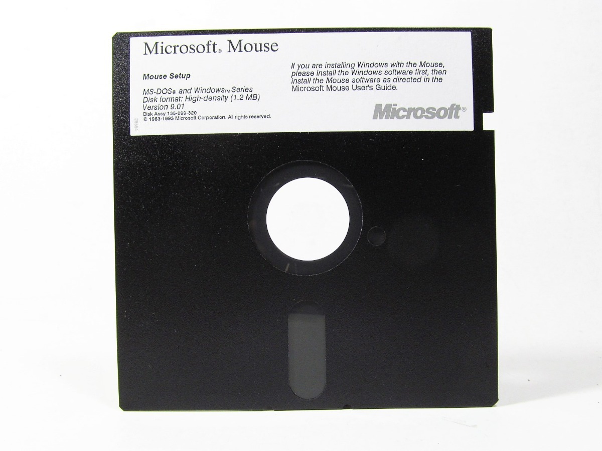 Disquete 5 14 Mouse Setup Ms Dos Y Windows Vintage 20000