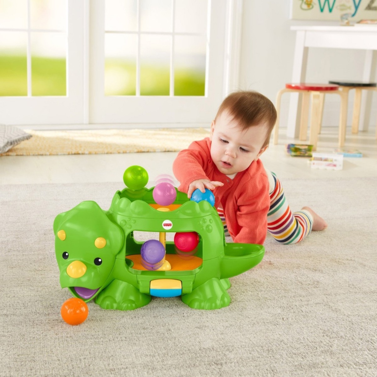Divertido Dinosaurio Fisher Price Con Juego De Pelotas - Bs. 47.615.000,00 en Mercado Libre