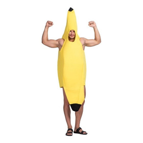 Divertido Disfraz De Plátano De Halloween Para Adultos
