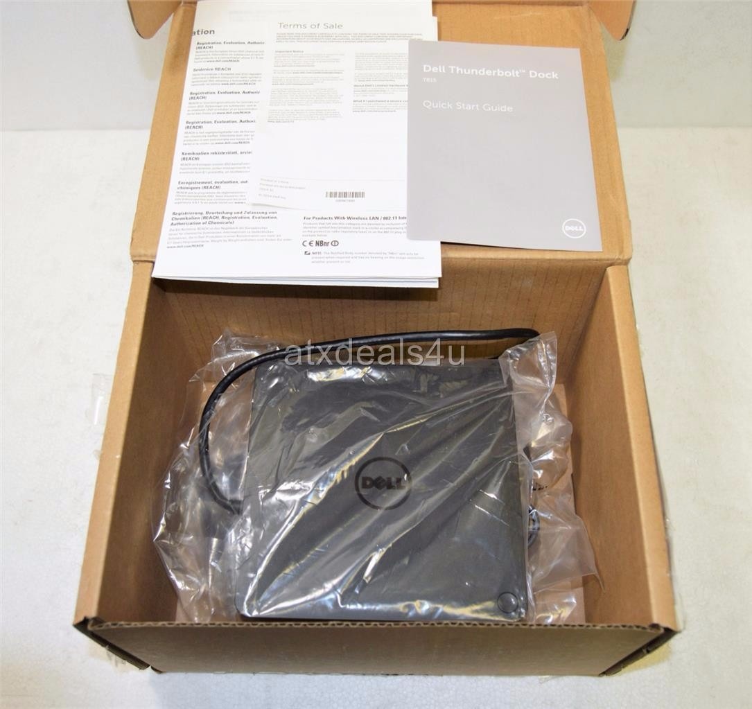NEW GENUINE Dell Thunderbolt Dock 3C56F TB15 with 180 Watt Adapter