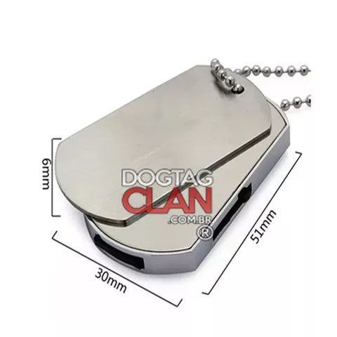 dog tag usb pen drive flash stick estilo militar 4gb-8gb