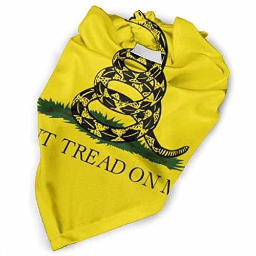 Dont Tread On Me Gadsden Flag Dog Bandana Collars Triangle Neckerchief Bibs Scarfs Accessories Pet Cats and Baby Puppies Saliva Towel