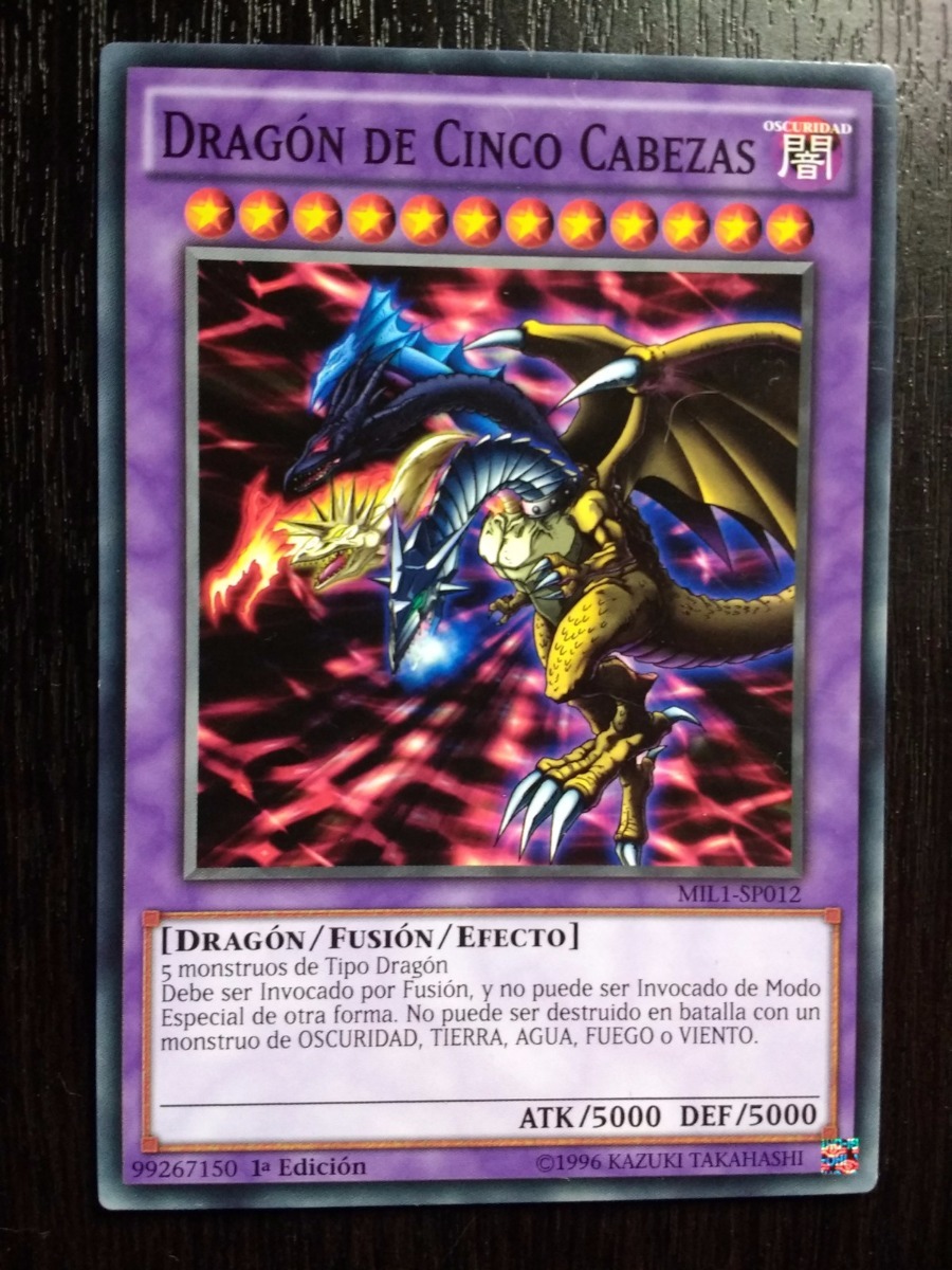 Dragón De Cinco Cabezas - Carta Yugioh - Español - $ 5.000 