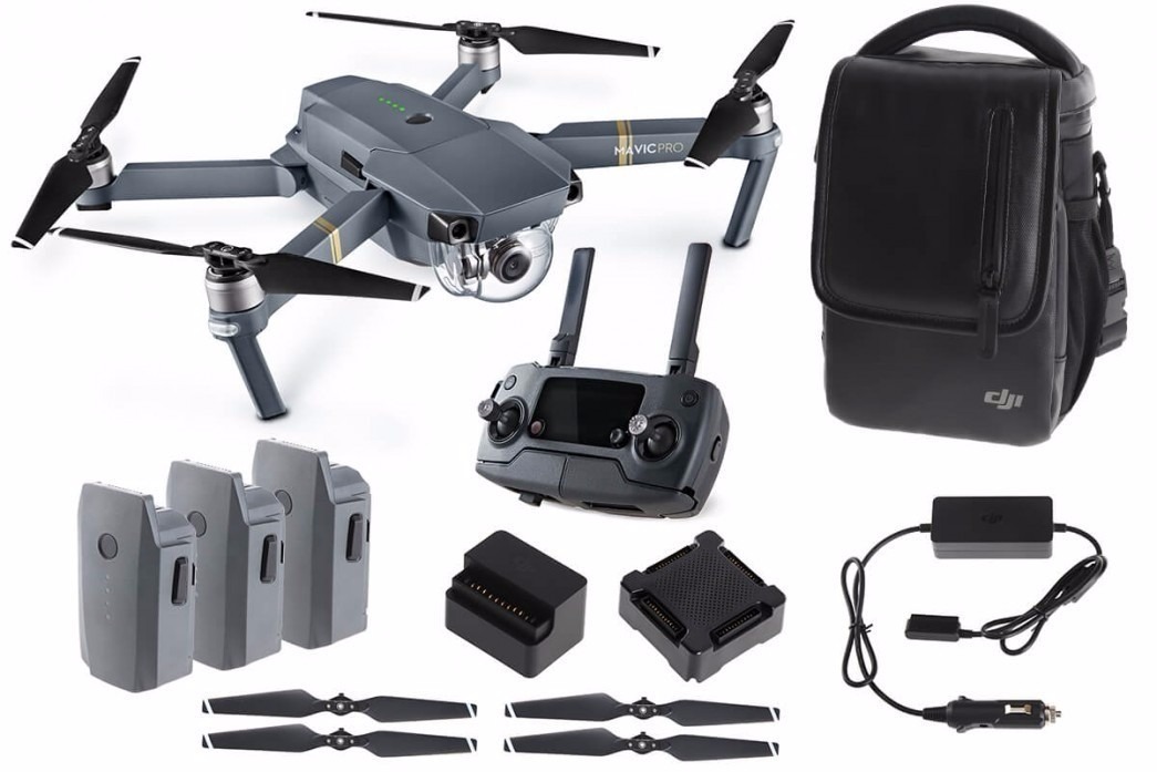 Drone Dji Mavic Pro Fly More Combo 3 Bateria Total Case Hub - R$ 5.949