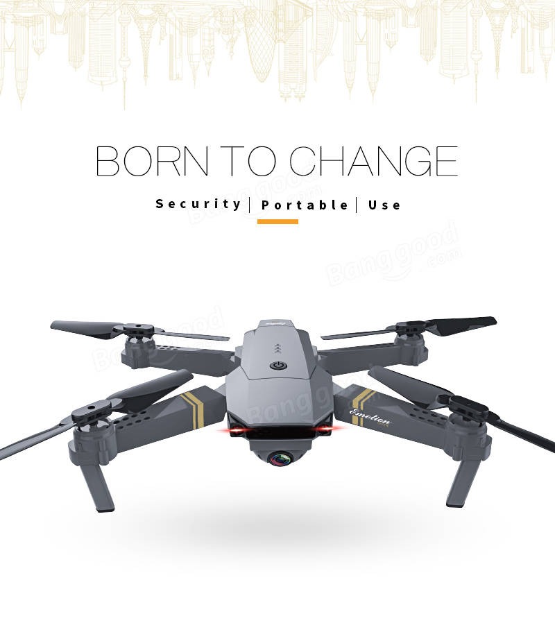 Drone Eachine E58 Wifi Fpv Selfie C 3 Baterias P Entrega R 299 98