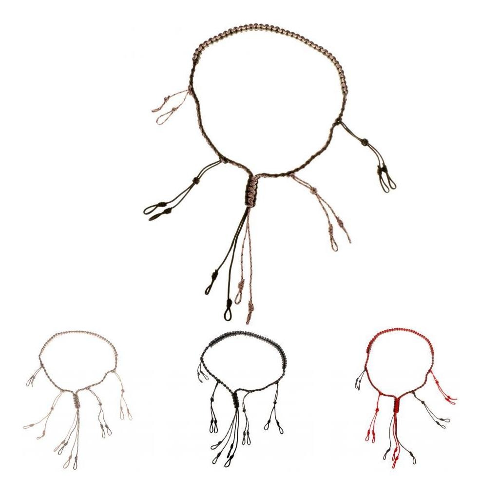 Patos Cordón Lanyard asegura 5 llamadas bucles Ajustable Para La Caza Negro