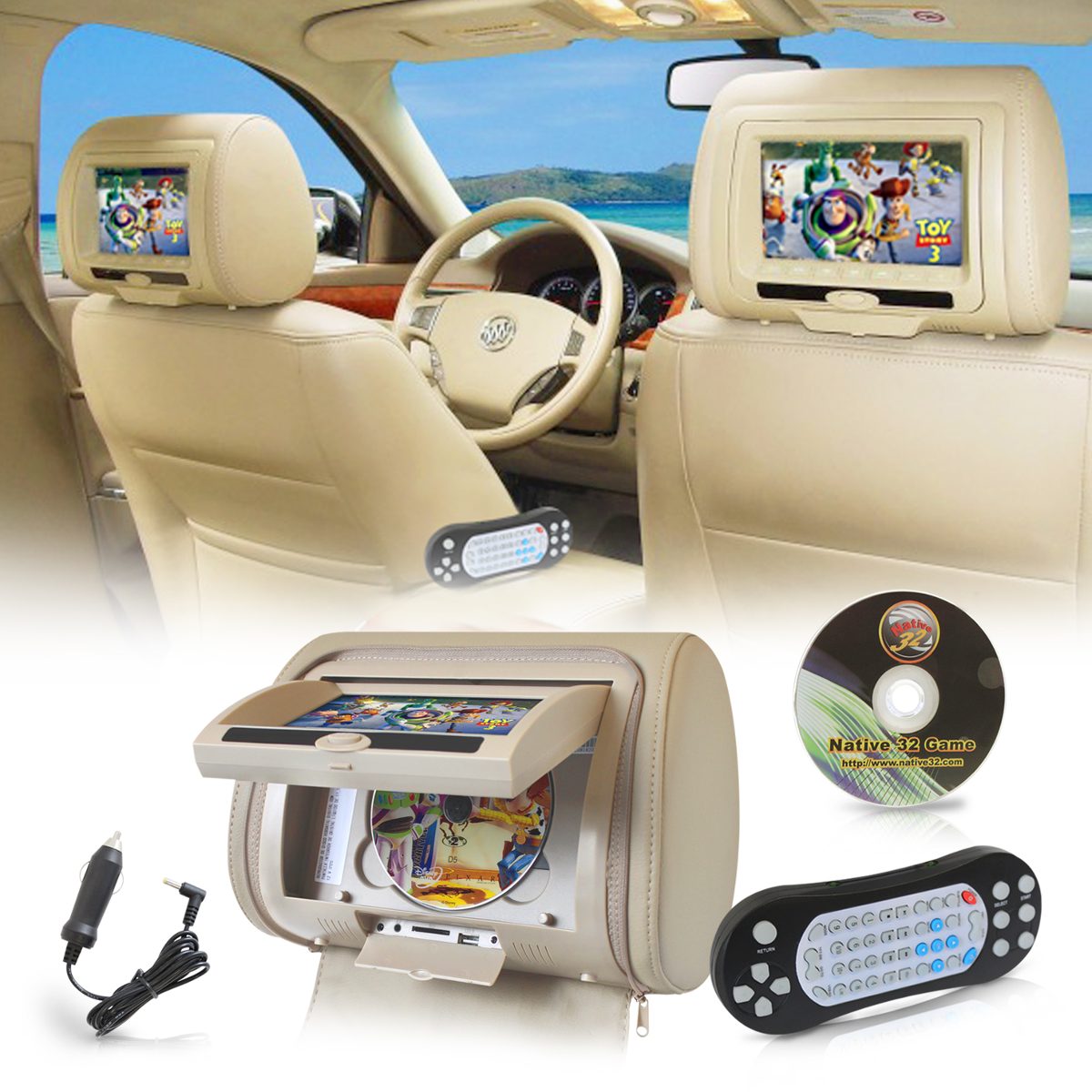 Dvd Para Auto 7 Pulgadas Reproductor Pantalla Videojuegos Dvd Para Auto 7 Pulgadas Reproductor Pantalla Videojuegos