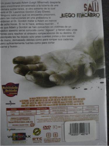 Dvd Pelicula : El Juego Macabro / Saw / Jigsaw - $ 450.00 ...