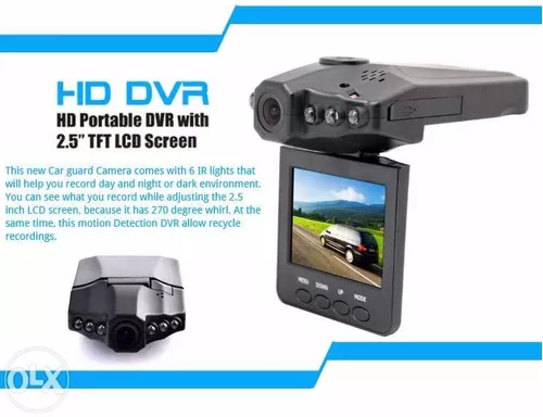 dvr carro portatil 2.5 inch hd + 6 ir led nightvision