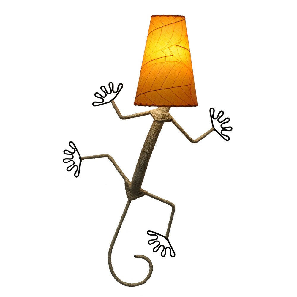 Eangee Home Design Gecko Lámpara Corp Con Hojas De Caca Eangee Home Design Gecko Lámpara