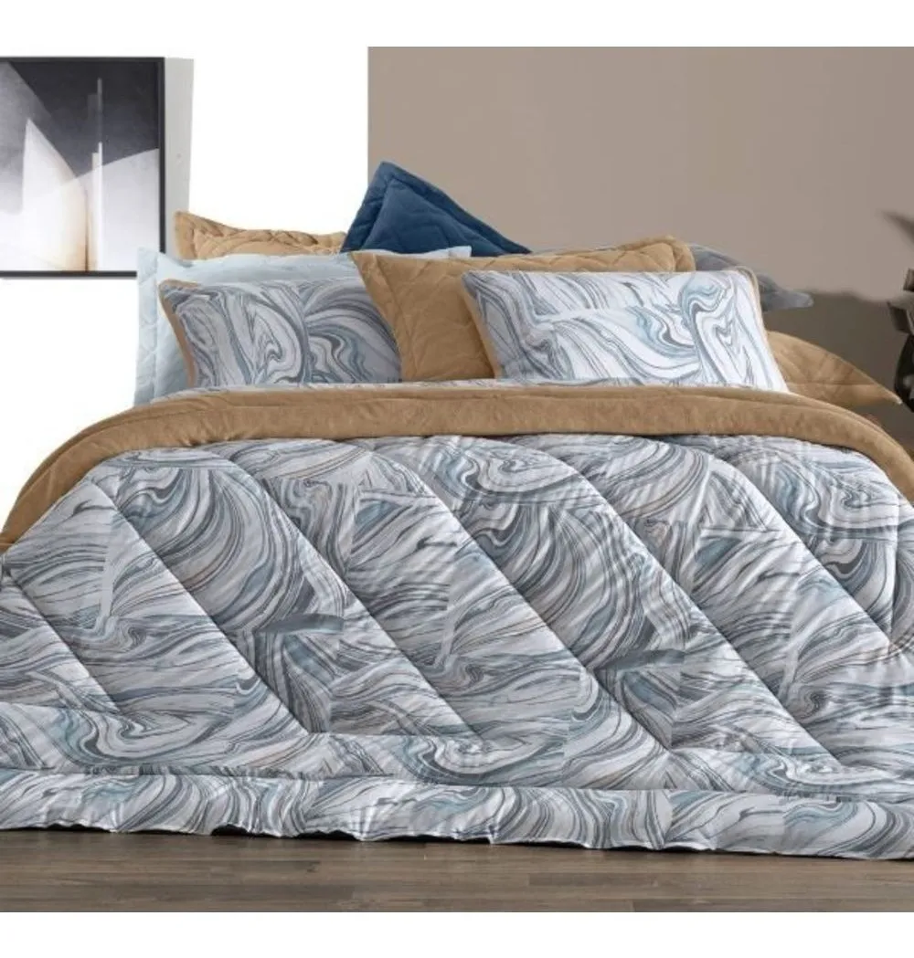 Edredom Blend Malha Dupla Face Plush Altenburg Solteiro R 329