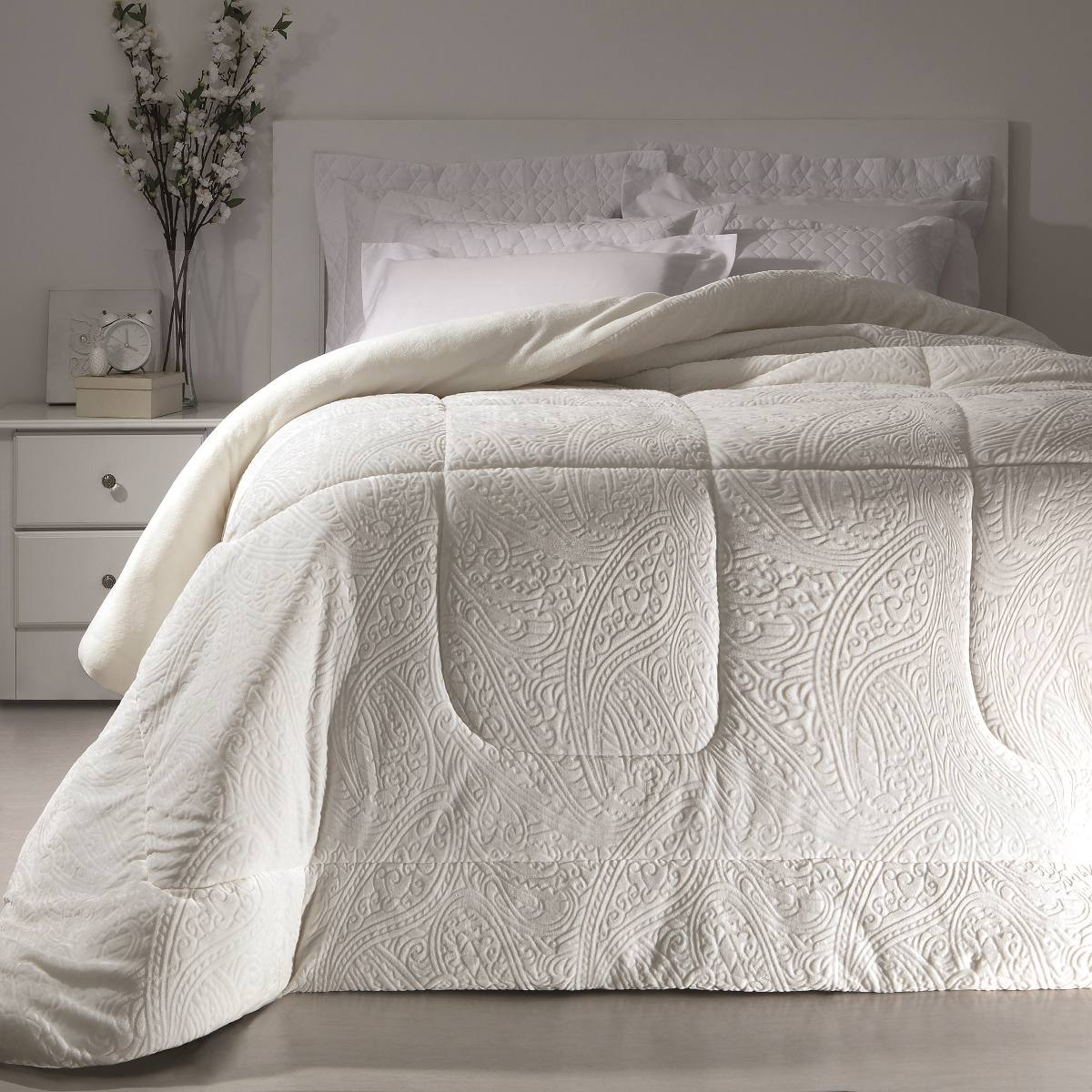 Edredom Casal Kacyumara Duo Blanket Branco R 262 90 Em Mercado