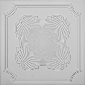 Ekena Millwork CT24X24TR-CASE-4 Ceiling Tile Factory Prime