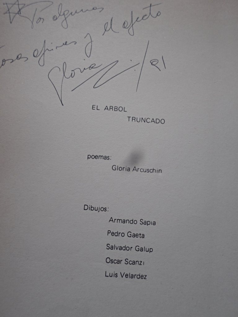 El Arbol Truncado Poemas Gloria Arcuschin Dibujos Año 1984 - $ 720 ...
