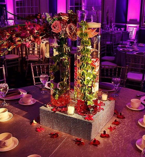 El mejor centro de mesa para tu boda, xv años, bautizo, 450.00 ... Como decorar centros de mesa con torres ifel para quinceaños