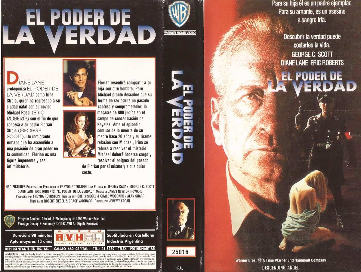 El Poder De La Verdad George Scott Diane Lane Eric Roberts $ 100,00 El Poder De La Verdad George Scott Diane Lane Eric Roberts $ 100,00