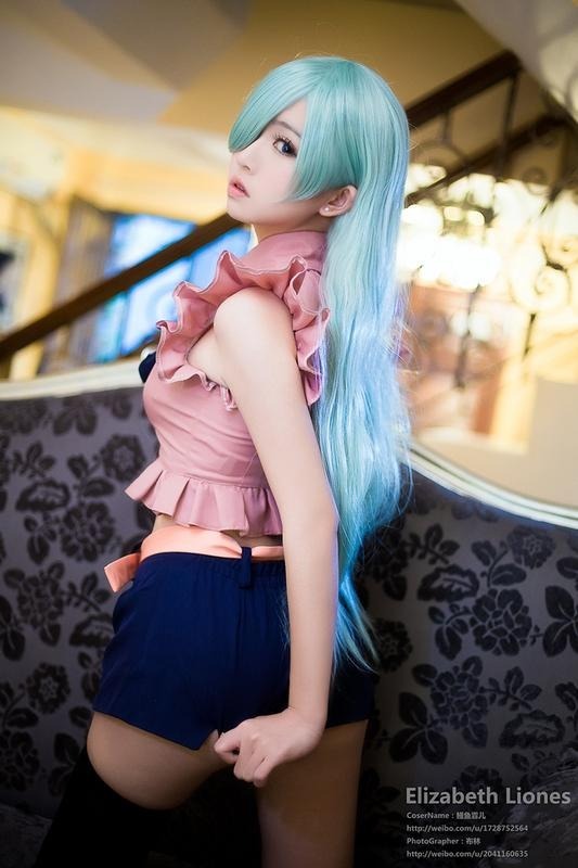 Elizabeth Cosplay Nanatsu No Taizai Rosa O Azul Completos