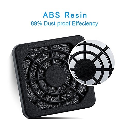 ELUTENG 40mm Fan Filter 2 Pack Dustproof Cover USB Cooling Ventilator Plastic...