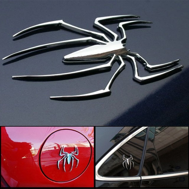 Emblema Spider Aranha Metal Adesivo 3d Tuning Carro Moto