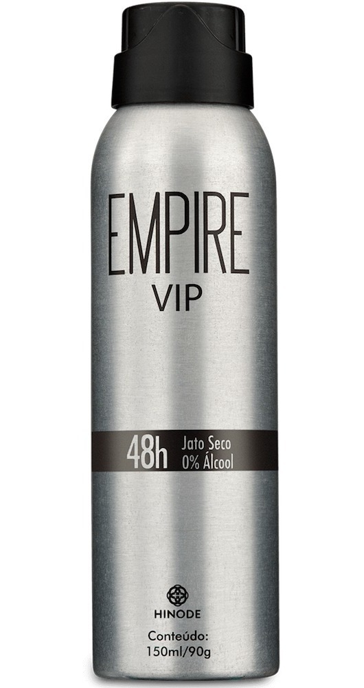 Empire Vip Desodorante Jato Seco Masculino 150ml Hinode - R$ 32,90 em  Mercado Livre