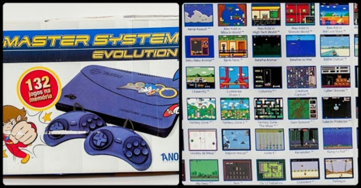 Emulador Master System + Todos Os Jogos - R$ 11,00 em