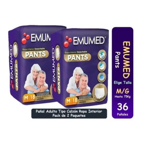 Emumed Pants Pañal Adulto Ropa Interior Pack X 2/ S8321