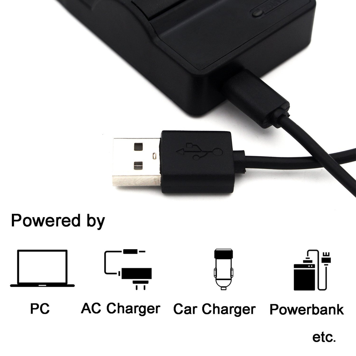 Bater/ìa Cargador USB//Coche//Corriente EN-EL8 para Nikon Coolpix P1 P2 S1 S2 S7 S8 S9 S50c S51.Ver Lista