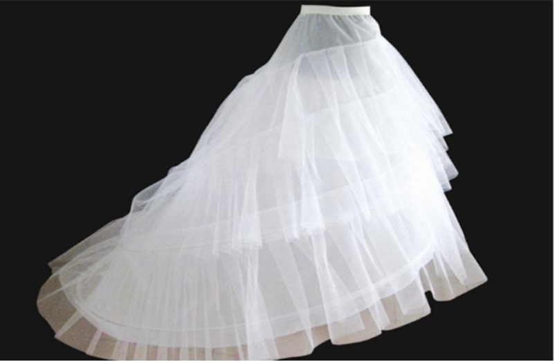 enaguas con cola para vestido de novia, can can, crinolina