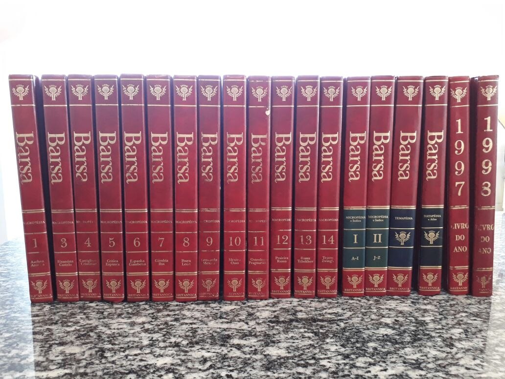 Enciclopedia Barsa Com Livro Do Ano 1997 E 1998 - R$ 500
