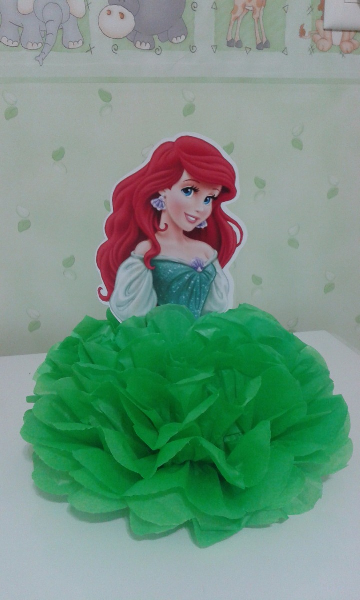 Enfeite De Mesa Em Papel Seda Ariel Pequena Sereia R$ 6,00 em Mercado Livre -> Enfeites De Mesa Tema Sereia Enfeite De Mesa Em Papel Seda Ariel Pequena Sereia R$ 6,00 em Mercado Livre -> Enfeites De Mesa Tema Sereia