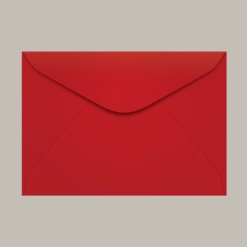 Envelope Carta 11,4 X 16,2 Cm Color Plus 80g/m2 100un Verm 