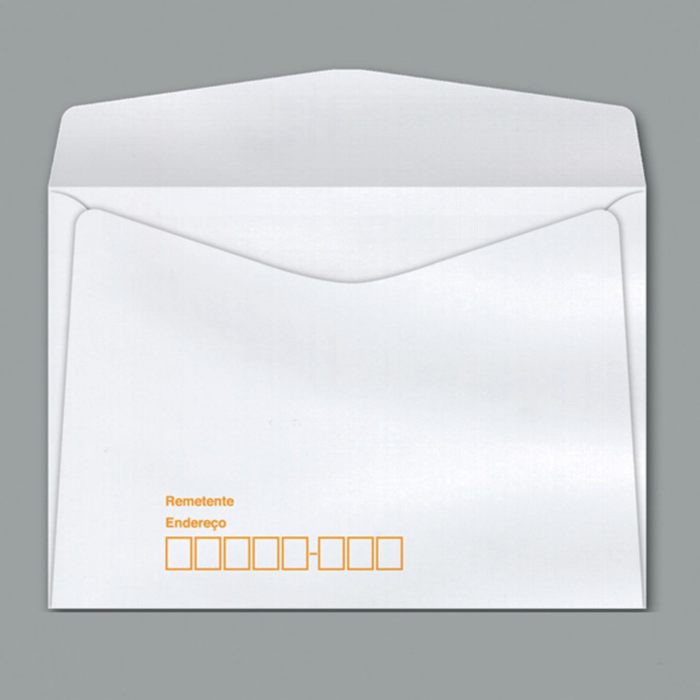 Envelope Carta Branco Com Cep Rpc11,4 X 16,2 Cm 1000 Un 