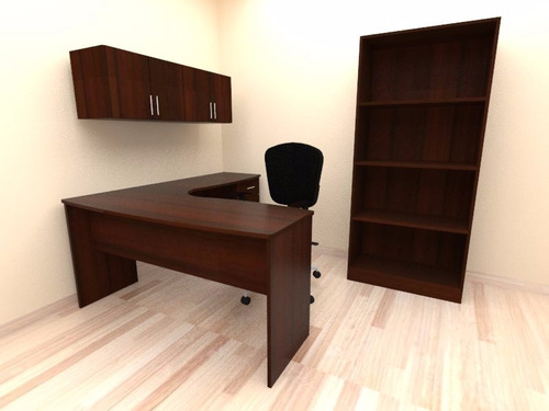 Escritorio De Melamina Con Archivadores, Muebles De Oficina - S/ 1.299