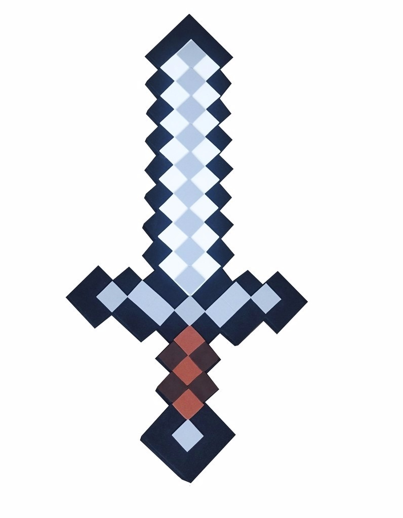 Espada Minecraft - Ferro - Em E.v.a - R$ 29,90 em Mercado 