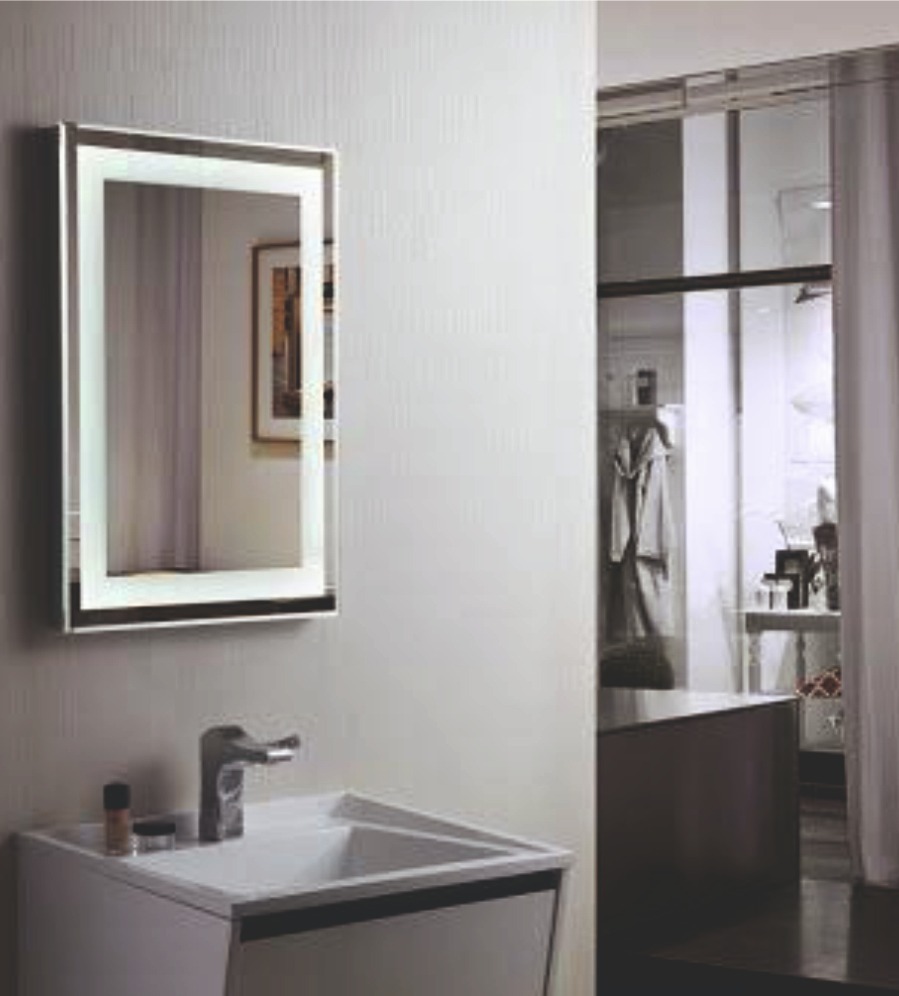 Espejo Par Baño Electrónico Con Luz Led Integrada De 45x65cm - $ 1,950.00 en Mercado Libre
