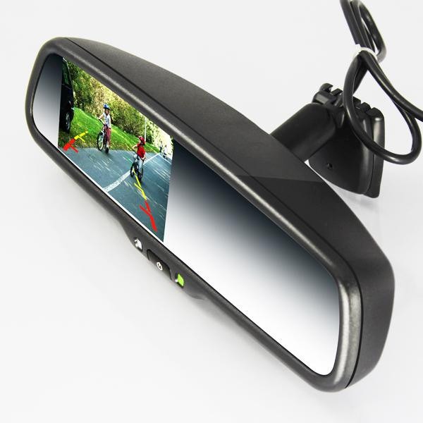 Como Instalar Camara De Reversa En Espejo Retrovisor Espejo Retrovisor Lcd 4.3 Tipo Original Camara De Reversa - $ 1,299.00