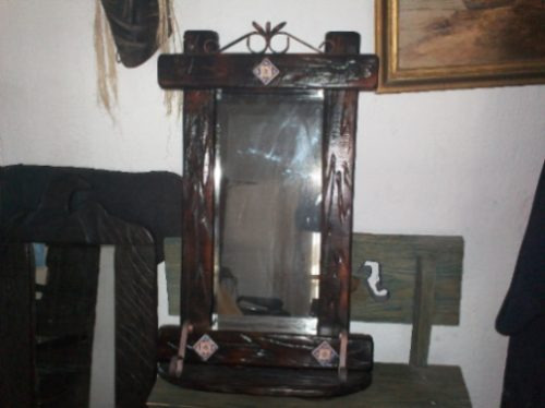 Espejo rustico para dormitorio, living, comedor, etc 2.500,00 ... Imagenes de living comedor rusticos